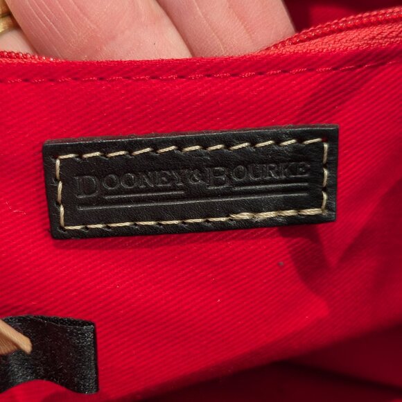 Dooney & Bourke black pebbled leather drawtring bucket bag -Excellent Condition - Picture 10 of 10